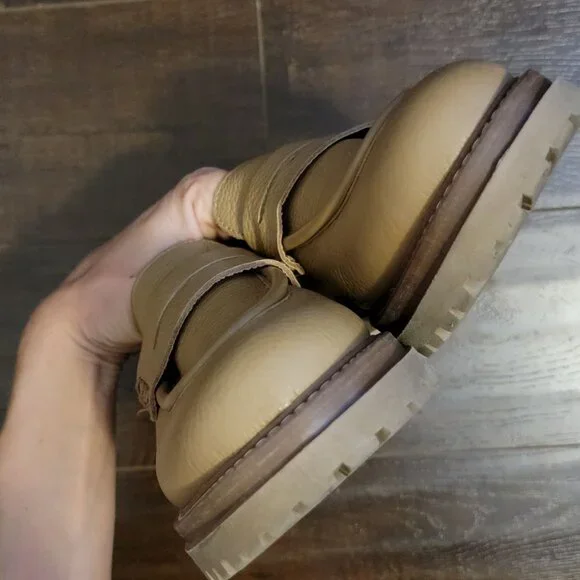 Reiss Beckton Loafer Womens 9 Beige Contemporary Y2K 90s Academia Preppy - Picture 3 of 10